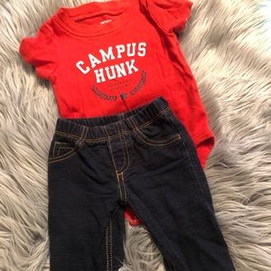 Carter’s Onesie with Matching Pants Set